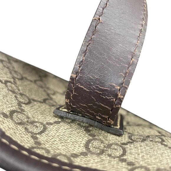 Auth GUCCI GG Supreme Handbag Tote Bag Brown PVC - Picture 11 of 16